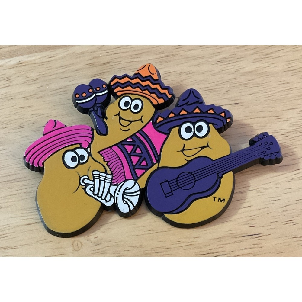 1988 McDonald's Fiesta McNugget Buddies Mariachi Band Trio Employee Lapel Pin